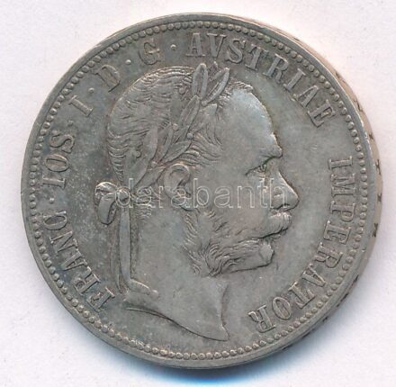 Ausztria 1887. 1Fl Ag 'Ferenc József' T:2 patina Austria 1887. 1 Florin Ag 'Franz Joseph' C:XF patina Krause KM#2222