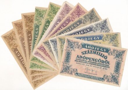 1946. 10.000AP - 100.000.000AP (11x), több klf T:I-III