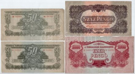 1944. 1P-1000P 'A Vörös Hadsereg Parancsnoksága' (8xklf) teljes sor T:III,III- / Hungary 1944. 1 Pengő - 1000 Pengő 'Headquarter of the Red Army' (8xdiff) complete serie C:F,VG Adamo P41,42,43,44,45,46,47,48