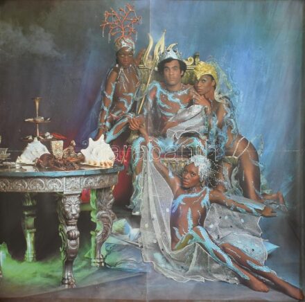 cca 1980 Boney M. együttes plakát, hajtva, apró lyukakkal, törésnyomokkal, 60x60 cm