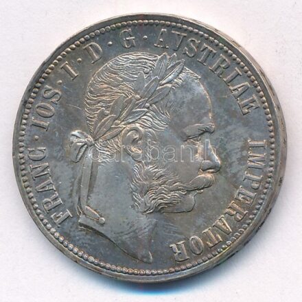 Ausztria 1889. 1Fl Ag 'Ferenc József' T:1- patina Austria 1889. 1 Florin Ag 'Franz Joseph' C:AU Krause KM#2222