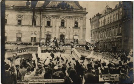 1916 Budapest, Károly király és Zita Királyné koronázása. Beller Rezső