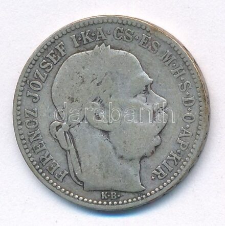 1895KB 1K Ag 'Ferenc József' T:2-,3 Adamo K5