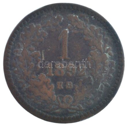 1892KB 1kr Cu 'Fiume címer' Körmöcbánya T:2- Hungary 1892KB 1 Kreuzer Cu 'Fiume coat of arms' Kremnitz C:VF Adamo M4.1