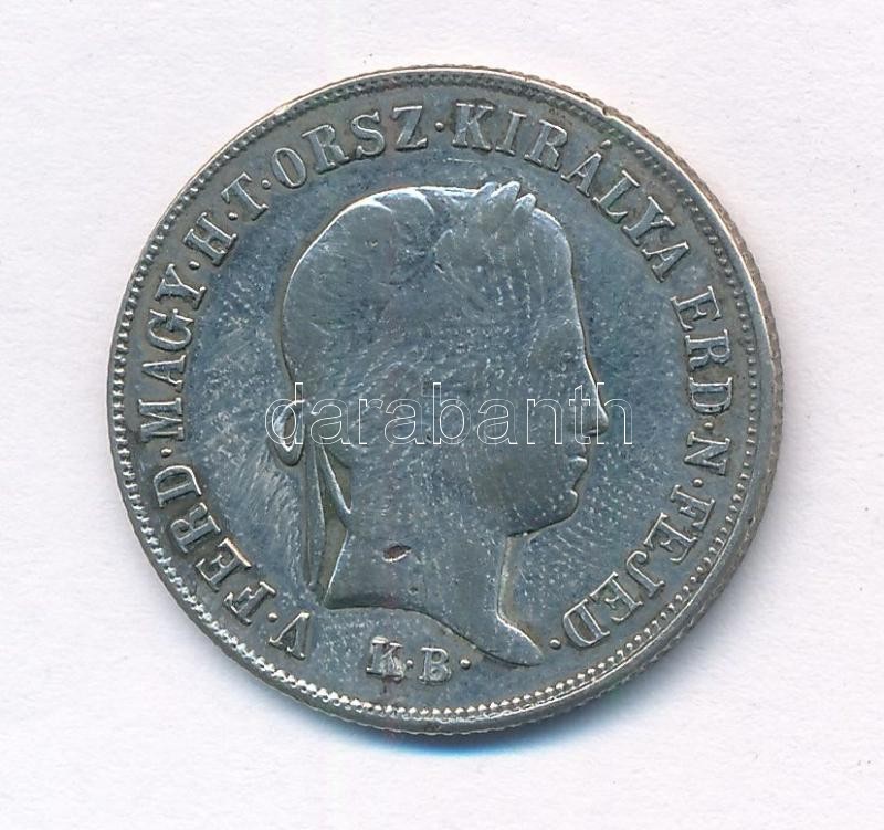 1848KB 20kr Ag 'V. Ferdinánd' T:2,2- Adamo B5