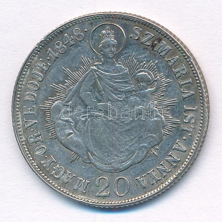 1848KB 20kr Ag 'V. Ferdinánd' T:2,2- Adamo B5 - Image 2