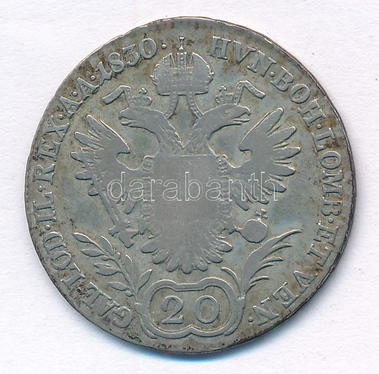 1830B 20kr Ag 'Ferenc' T:3 - Image 2