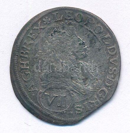 Ausztria 1674. 6kr Ag 'I. Lipót' (2,56g) T:2- Austria 1674. 6 Kreuzer Ag 'Leopold I' (2,56g) C:VF Krause KM#1185