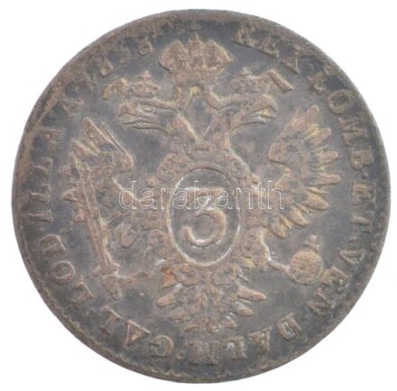Ausztria 1838A 3kr Ag 'I. Ferdinánd' Bécs T:2- patina Austria 1838A 3 Kreuzer Ag 'Ferdinand I' Vienna C:VF patina Krause KM#2191