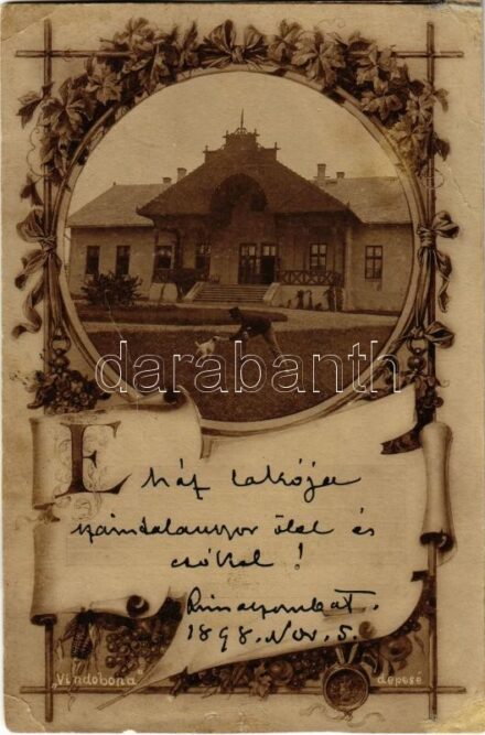 1898 (Vorläufer) Rimaszombat, Rimavská Sobota; villa. Art Nouveau, floral. photo (r)