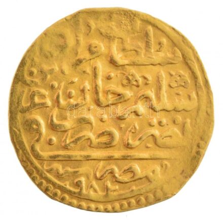 Oszmán Birodalom 1574. (982.) Sultani Au 'III. Murád' (3,41g) T:2,2- Ottoman Empire 1574. (982.) Sultani Au 'Murad III' (3,41g) C:XF,VF