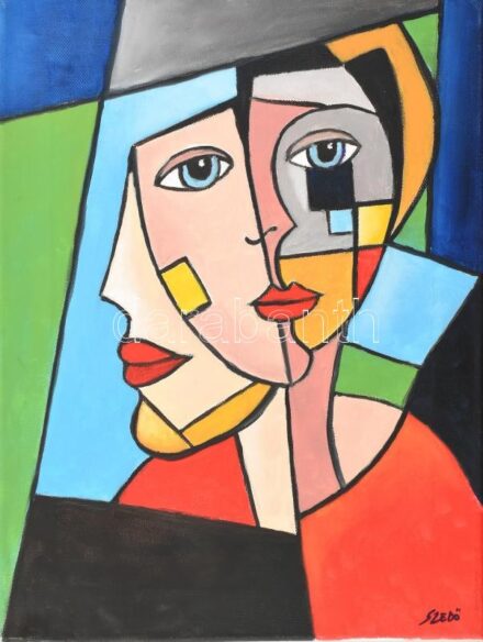 Szedő László (1971-): Titok. Olaj, vászon. Jelzett, 30×40 cm