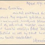 1971 Keresztury Dezső (1904-1996) író, kritikus, egyetemi tanár saját kézzel írt és aláírt gratulációja Marton Endrének, a Nemzeti Színház igazgatói kinevezéséhez, eredeti borítékjában