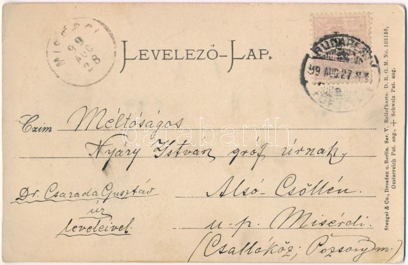 1899 (Vorläufer) Budapest V. Országház, Parlament. Emb. (EK) - Image 2