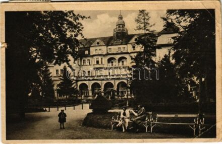 1947 Pöstyén, Piestany; Grand Hotel Royal nagyszálloda / hotel (szakadás / tear)