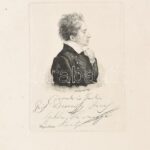 1827 gróf Dessewffy József - báró Langendorf rézkarca 11x15 cm
