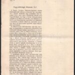 1917 Magyar Állatorvos Egyesület előterjesztése hat oldal