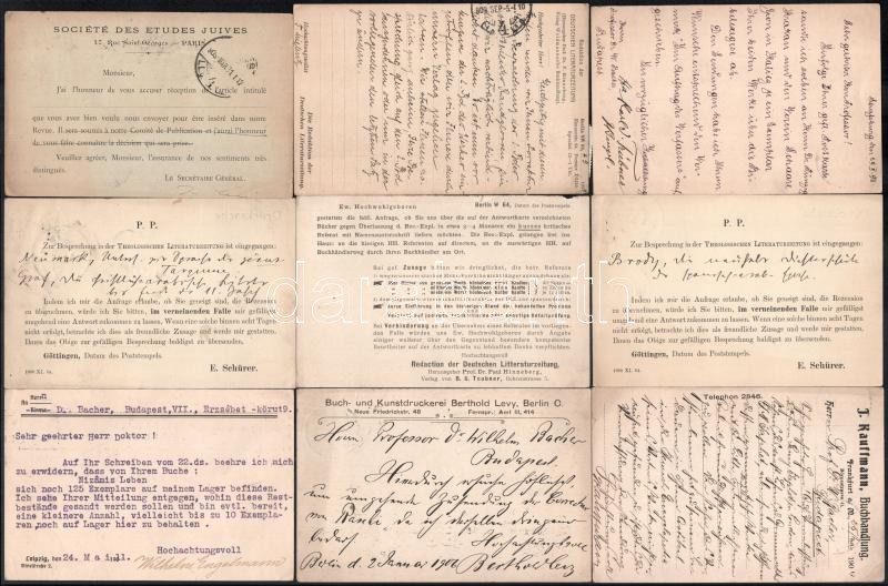 cca 1910 14 darab W, Bacher professzornak szóló levelezőlap - Image 2