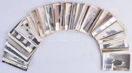 Kb. 204 db RÉGI családi fotó vegyes minőségben / Cca. 204 pre-1945 family photos in mixed quality