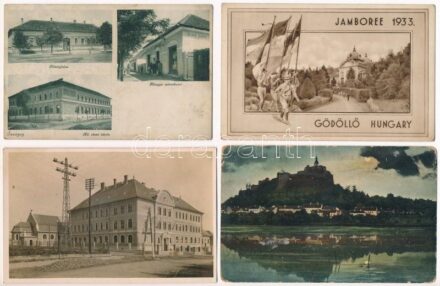 25 db RÉGI történelmi magyar város képeslap és pár motívum vegyes minőségben / 25 pre-1945 historical Hungarian town-view postcards and some motives in mixed quality