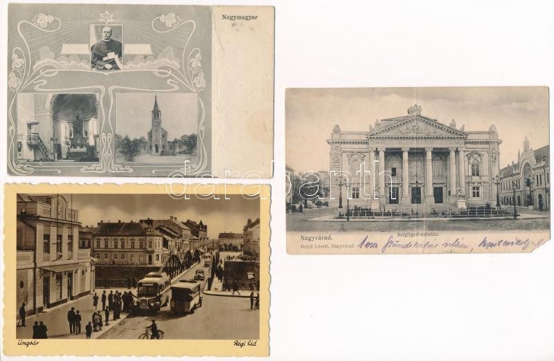 14 db RÉGI történelmi magyar város képeslap vegyes minőségben / 14 pre-1945 historical Hungarian town-view postcards from the Kingdom of Hungary in mixed quality - Image 2