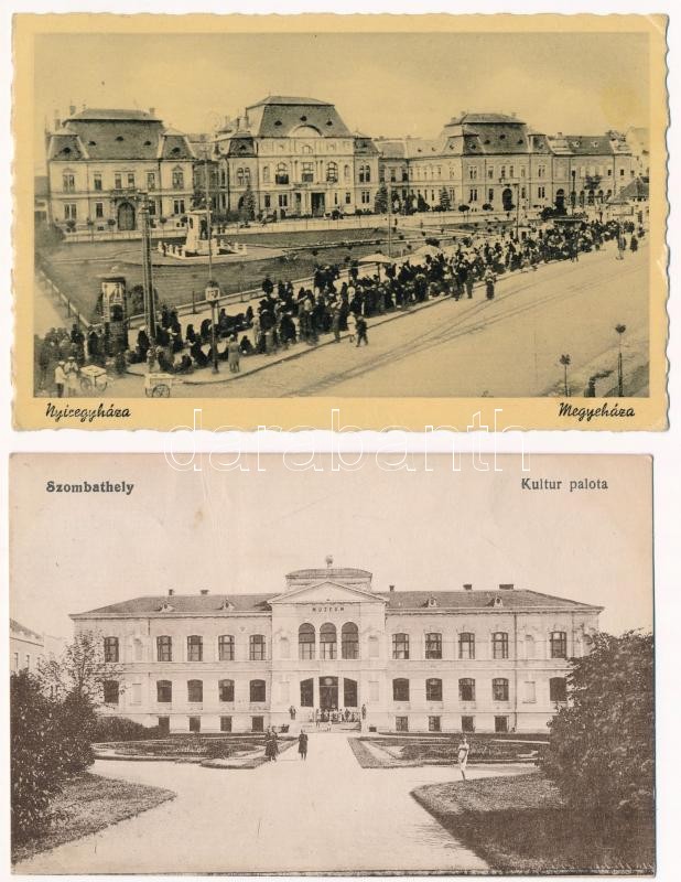 13 db RÉGI magyar város képeslap vegyes minőségben / 13 pre-1945 Hungarian town-view postcards in mixed quality - Image 2