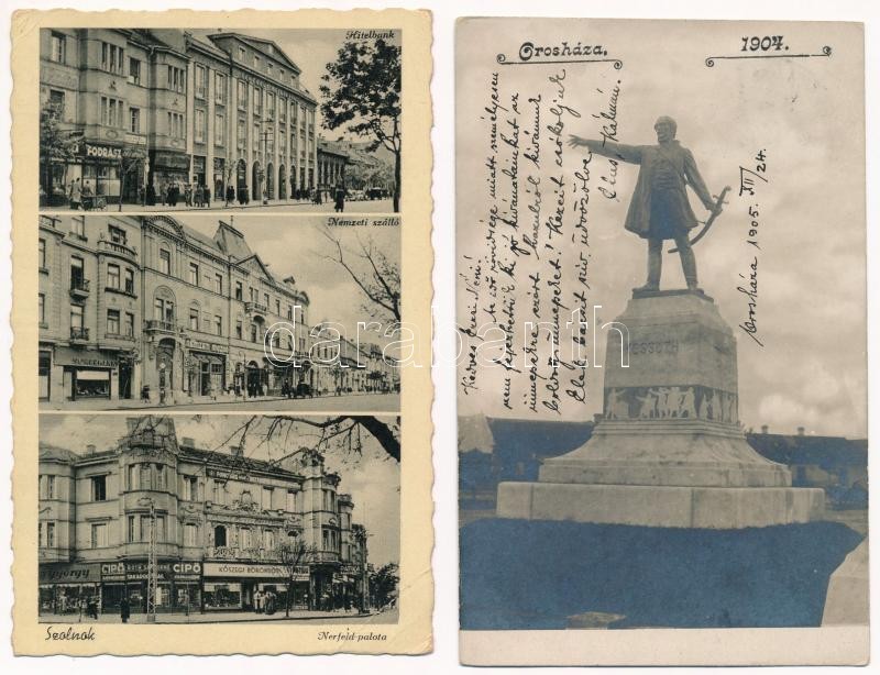 13 db RÉGI magyar város képeslap vegyes minőségben / 13 pre-1945 Hungarian town-view postcards in mixed quality - Image 3