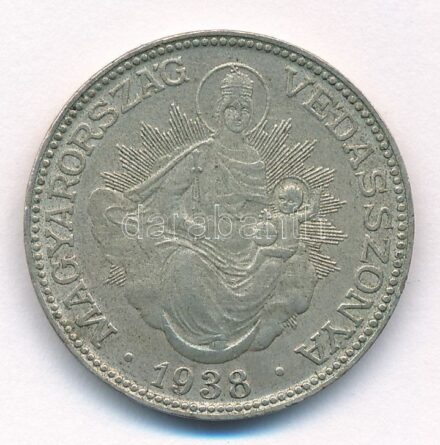 1938. 2P Ag 'Madonna' T:2,2- patina Adamo P7