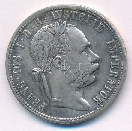 Ausztria 1879. 1Fl Ag 'Ferenc József' T:2- Austria 1879. 1 Florin Ag 'Franz Joseph' C:VF Krause KM#2222