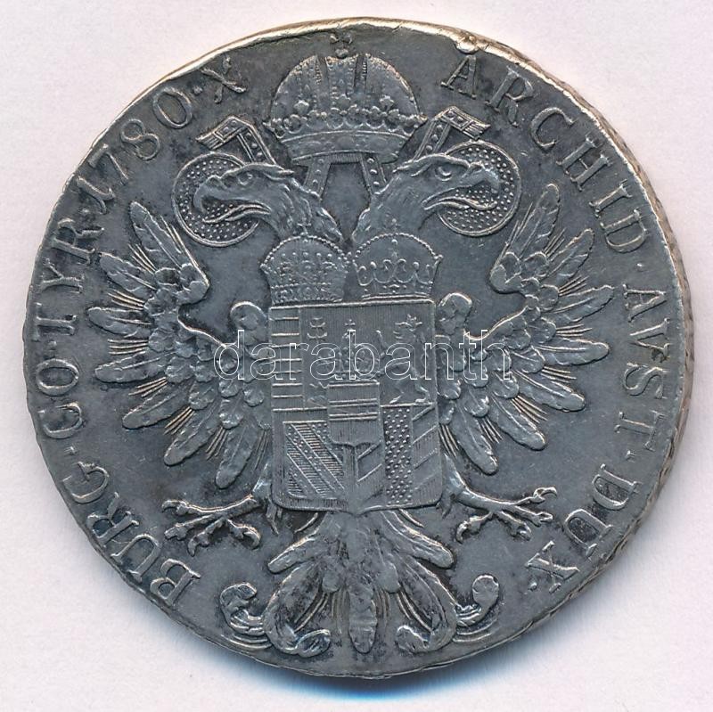 Ausztria 1780SF Tallér Ag 'Mária Terézia' utánveret T:1-,2 fülnyom Austria 1780SF Thaler Ag 'Maria Theresia' restrike C:AU,XF earmark Krause KM#T1 - Image 2