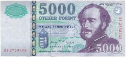 2006. 5000Ft 'BB 2758935' T:III szép papír