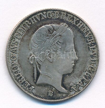 1847B 20kr Ag 'V. Ferdinánd' T:2- Hungary 1847B 20 Kreuzer Ag 'Ferdinand V' C:VF Unger III.: 1419.
