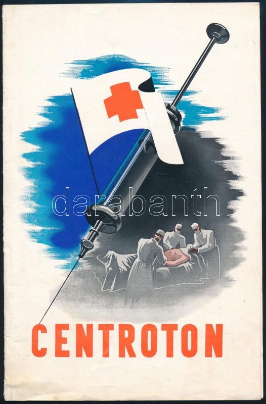 cca 1930 Centroton syntheticus agyanalepticum ismertető prospektus