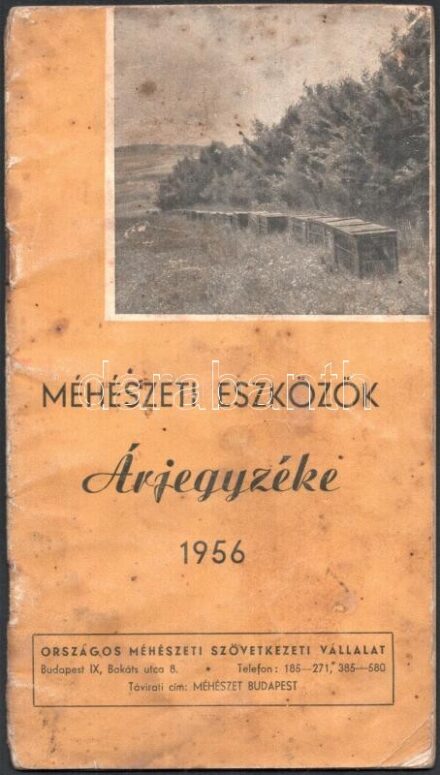 1956 Méhészeti eszközök árjegyzéke, Országos Méhészeti Szövetkezeti Vállalat, foltos