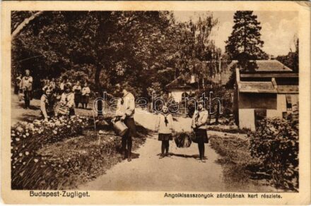 1943 Budapest XII. Zugliget, Angolkisasszonyok zárdájának kert részlete (EK)