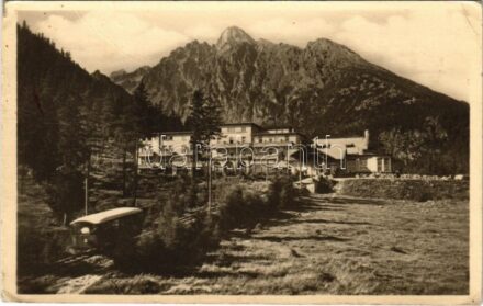 Tátrafüred, Ótátrafüred, Altschmecks, Stary Smokovec (Tátra, Magas-Tátra, Vysoké Tatry); Hrebienok, Zotavovna ROH, Zdravá generácia / siklóvasút a Tarajkára, szanatórium / sanatorium, funicular railway (EB)