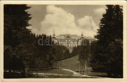 1952 Tátralomnic, Tatranská Lomnica (Tátra, Magas-Tátra, Vysoké Tatry); Grand Hotel Praha szálloda / hotel (EK)