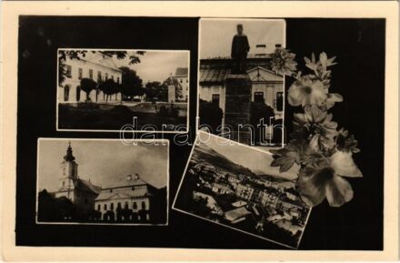 Breznóbánya, Brezno nad Hronom; mozaiklap / multi-view postcard