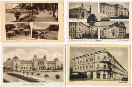 Kis tétel, 17 régi magyar városkép 5 modern motívumlap