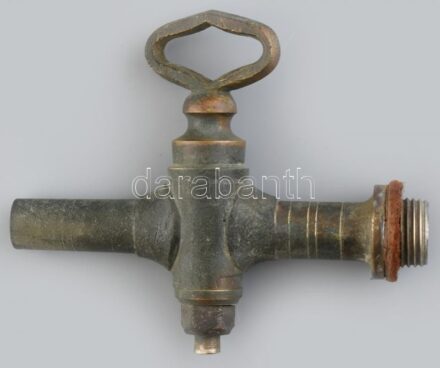 Régi fém sörcsap, h: 12 cm