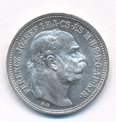 1914KB 1K Ag 'Ferenc József' T:1- patina Adamo K5.1