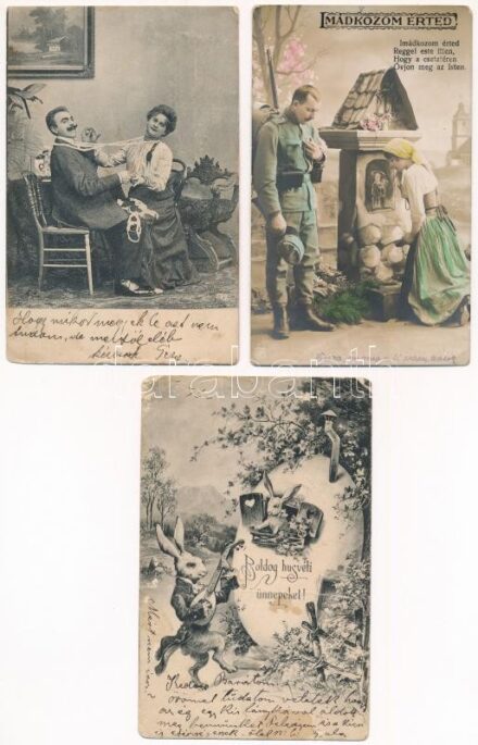 39 db RÉGI külföldi város és motívum képeslap vegyes minőségben / 39 pre-1945 European town-view postcards and some motives in mixed quality