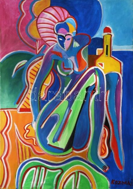 Kozma I jelzéssel: Színes kép. Olaj, vászon. 95x70 cm