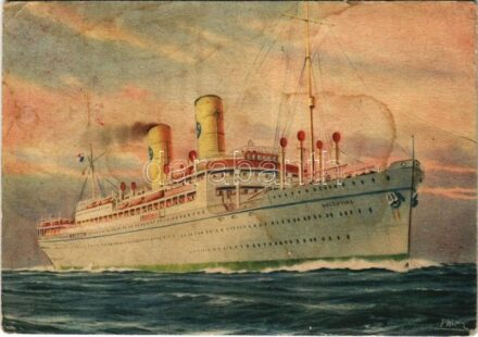 Fratelli Cosulich Agenti Generali Panamanian Lines Inc. SS 'Argentina' / Italian ocean liner (EB)