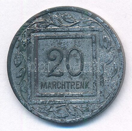 Ausztria / Marchtrenk hadifogolytábor 1915. 20h Zn szükségpénz T:3 Austria / Marchtrenk POW camp 1915. 20 Heller Zn necessity money (notgeld) C:F