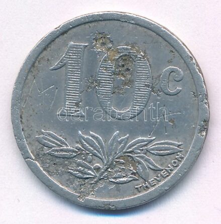 Franciaország / Charlevillle & Sedan 1921. 10c Al szükségpénz T:3 France / Charlevillle & Sedan 1921. 10 Centimes Al necessity money (notgeld) C:F