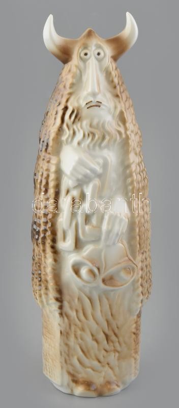 Hollóházi busó figura kézzel festett jelzett hibátlan 28cm