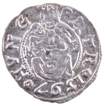 1597K-B Denár Ag 'Rudolf' (0,40g) T:2 kis patina Hungary 1597K-B Denar Ag 'Rudolf' (0,40g) C:XF small patina Huszár: 1059.,Unger II.: 811.a