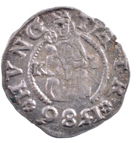 1586K-B Denár Ag 'Rudolf' (0,46g) T:2 kis patina Hungary 1586K-B Denar Ag 'Rudolf' (0,46g) C:XF small patina Huszár: 1059.,Unger II.: 811.a