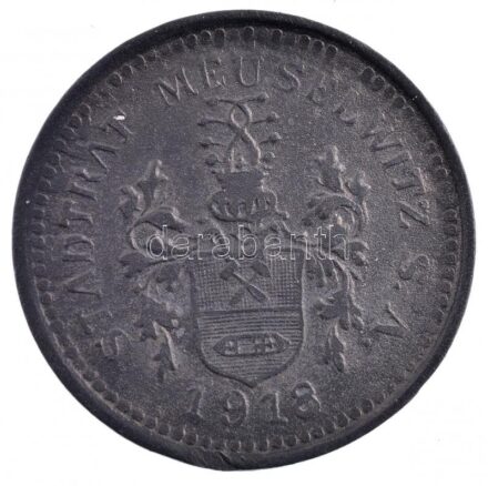 Németország / Weimari Köztársaság / Meuselwitz 1918. 10pf Fe szükségpénz T:2- Germany / Weimar Republic / Meuselwitz 1918. 10 Pfennig Fe necessity money (notgeld) C:VF